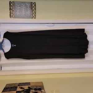 4x Long black dress